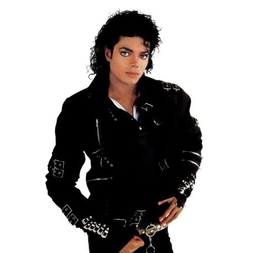 Michael Jackson na capa do álbum BAD