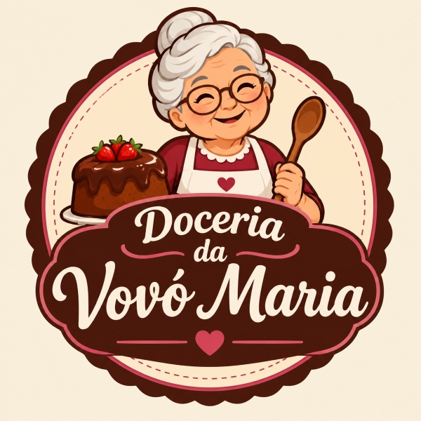 Logo doceria da vovó maria