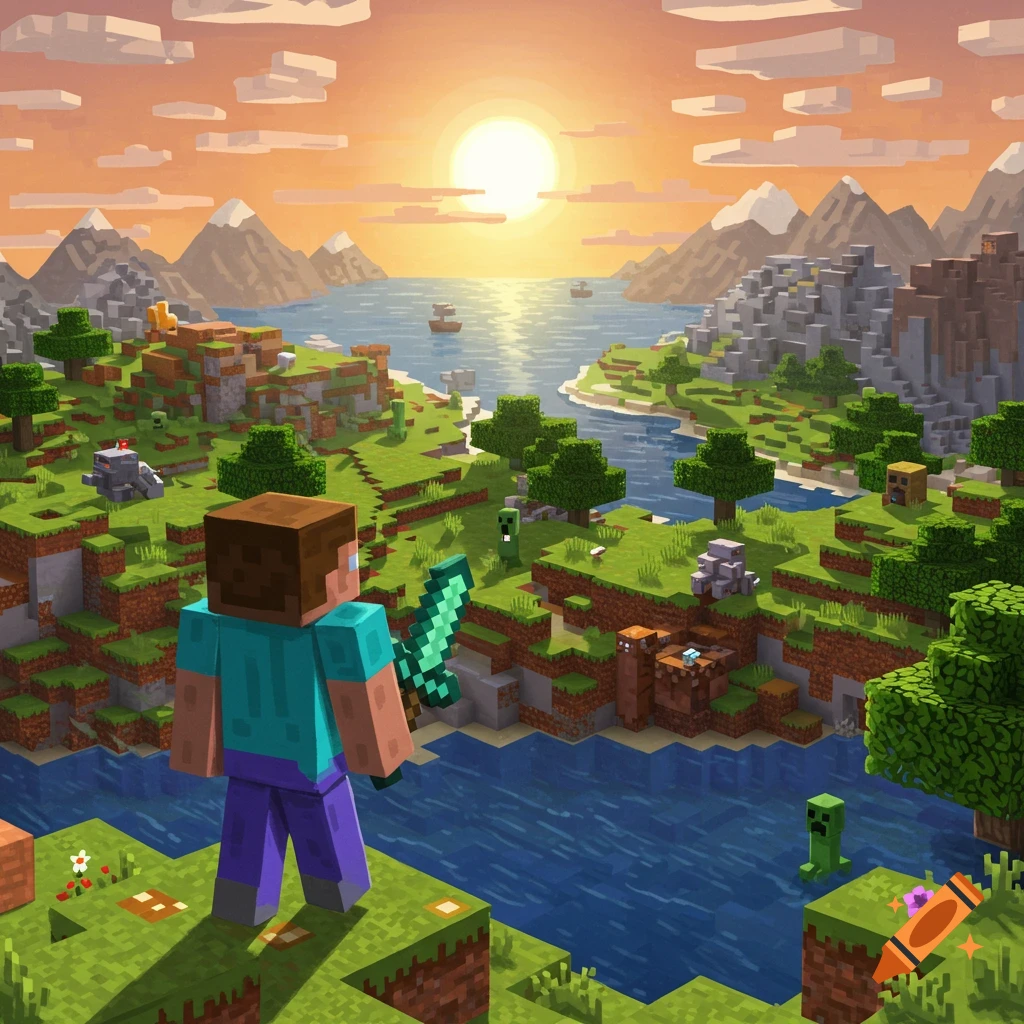 Steve no Minecraft