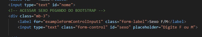 Criando input e botão