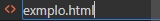 Criando arquivo HTML