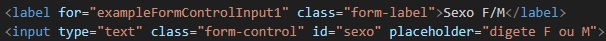 Label e input